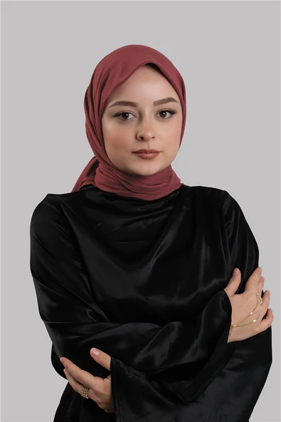 Bordo Düz Klasik Eşarp İtalyan Dikişli Pamuk Caz Sade 202210_16 ürün görseli 1