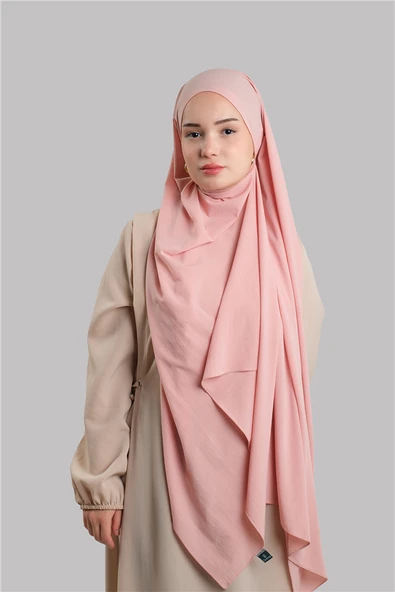 Pembe Düz Klasik Şal İtalyan Dikişli Relax Kumaş Sade 202128_04 ürün görseli 1