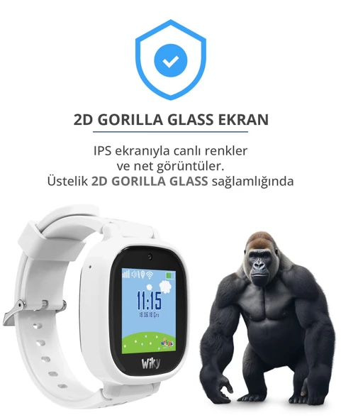 Wiky Watch 5E Beyaz Akıllı Çocuk Saati - Resim 11