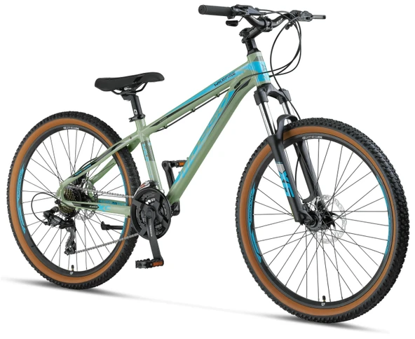 MOSSO WILDFIRE M-26-H ERKEK DAĞ BİSİKLETİ 355H HD 26 JANT 21 VİTES MAT YEŞİL ürün görseli 1