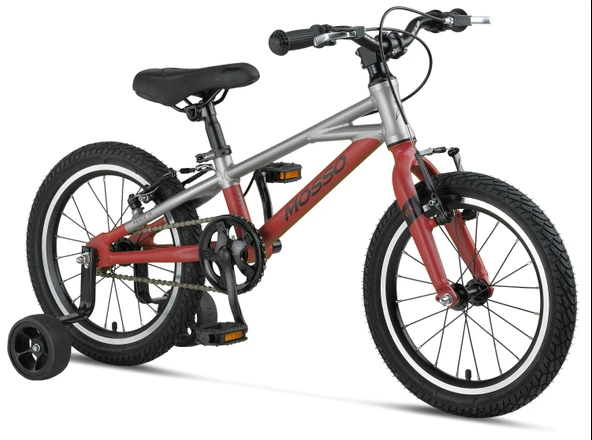 MOSSO DEMARCH M-16-V ERKEK ÇOCUK BİSİKLETİ  177H 16 JANT GREY RED ürün görseli 1