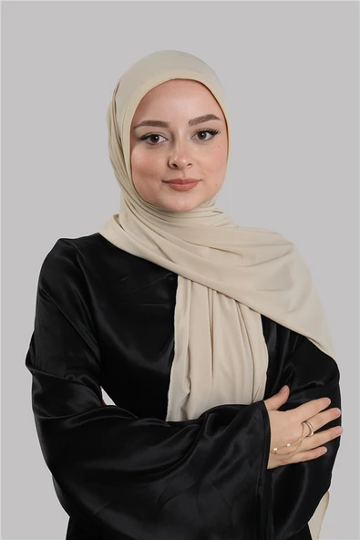 Bej Pratik Hazır Geçmeli Şal Sandy Önü Süngerli 2412_12 ürün görseli 1