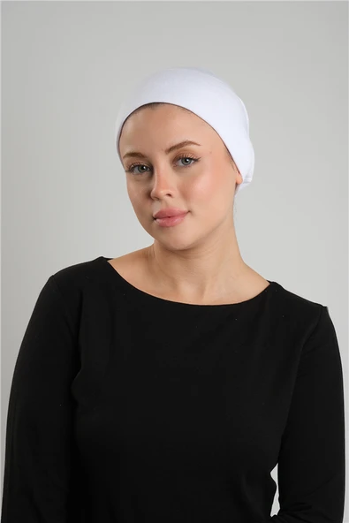 Beyaz Pratik Hazır Geçmeli İç Bone Viskon Süngerli Lastikli 3015_42 ürün görseli 1