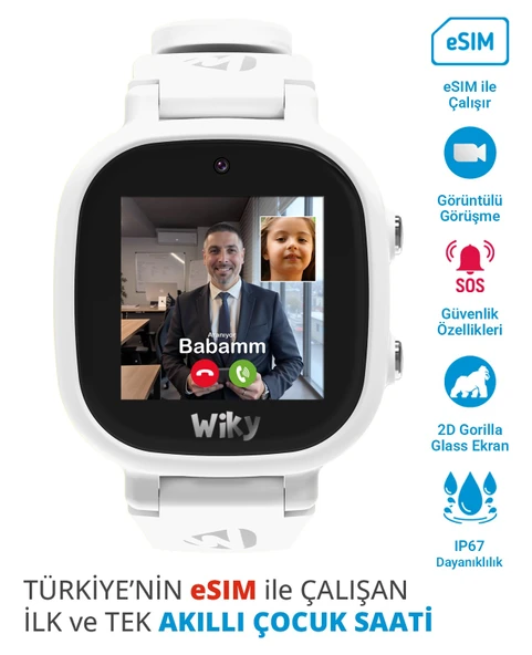 Wiky Watch 5E Beyaz Akıllı Çocuk Saati - Resim 12