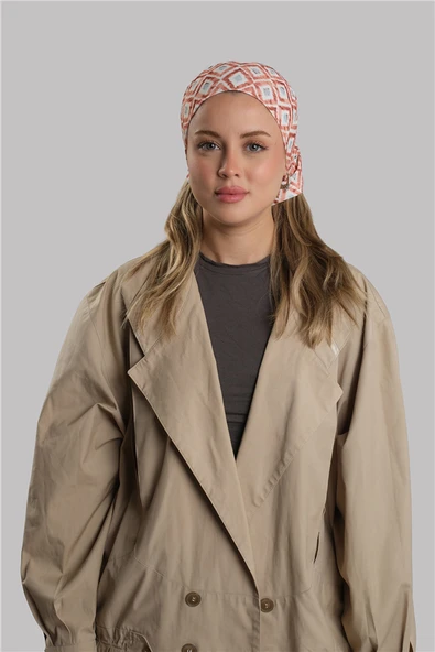 Kiremit Pratik Hazır Geçmeli Buff Bandana Sandy Desenli Boru Bone 2417_05 ürün görseli 1