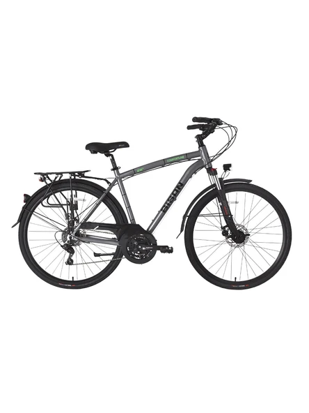 BİSAN COMFORTLİNE ERKEK ŞEHİR BİSİKLETİ 52CM MD 28 JANT 21 VİTES METALİK GRİ YEŞİL ürün görseli 1