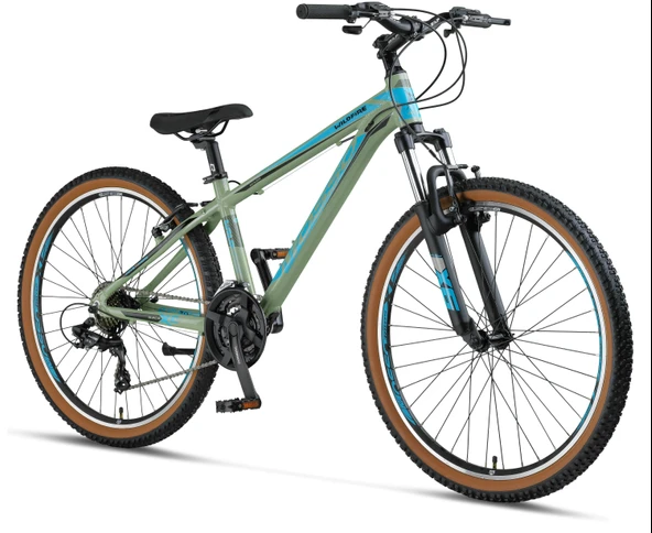 MOSSO WILDFIRE M-26-V ERKEK DAĞ BİSİKLETİ 355H V 26 JANT 21 VİTES MAT YEŞİL ürün görseli 1