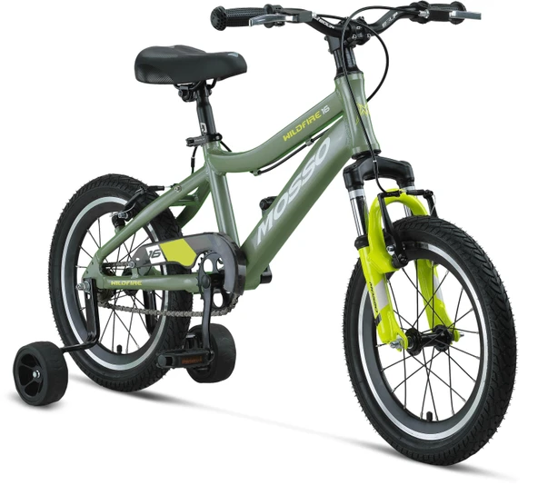 MOSSO WILDFIRE M-16-V ERKEK ÇOCUK BİSİKLETİ  255H 16 JANT SİYAH KIRMIZI ürün görseli 1