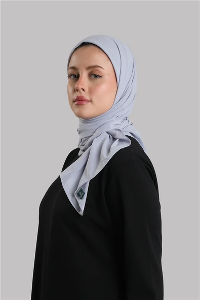 Bebe Mavisi Düz Klasik Eşarp İtalyan Dikişli Relax Kumaş Sade 202209_11 ürün görseli 1