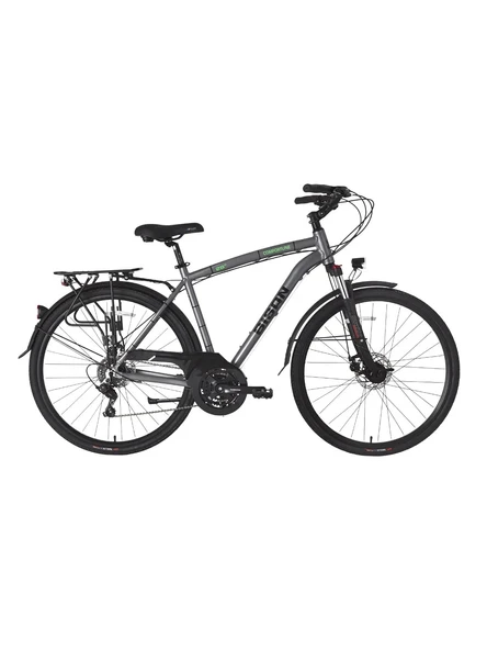 BİSAN COMFORTLİNE ERKEK ŞEHİR BİSİKLETİ 52CM MD 28 JANT 21 VİTES METALİK GRİ YEŞİL ürün görseli 1