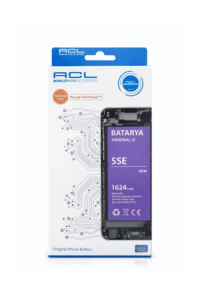 5SE Batarya 1624 mAh Orijinal IC Li-ion Pil – Yüksek Performanslı Değişim Bataryası ürün görseli 1