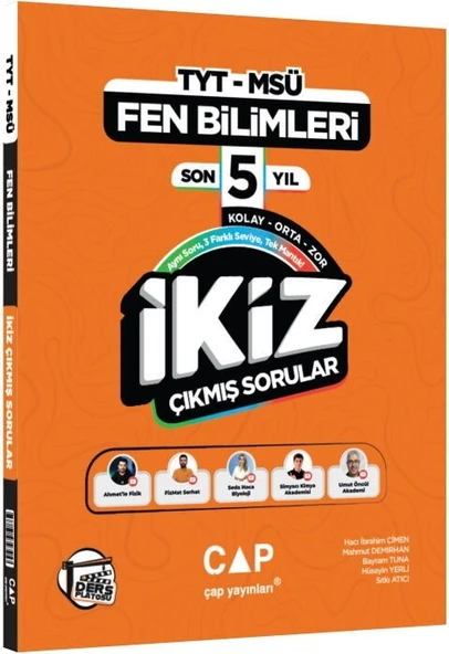 TYT MSÜ Fen Bilimleri Ders Platosu Son 5 Yıl İkiz Çıkmış Sorular Çap Yayınları ürün görseli 1