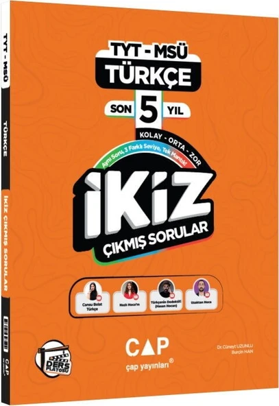 TYT MSÜ Türkçe Ders Platosu Son 5 Yıl İkiz Çıkmış Sorular Çap Yayınları ürün görseli 1