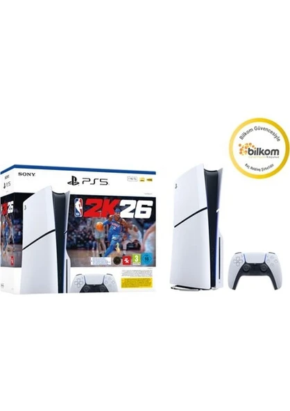 Sony PS5 Slim Standart + NBA 2K26 Bundle Oyun Konsolu ürün görseli 1