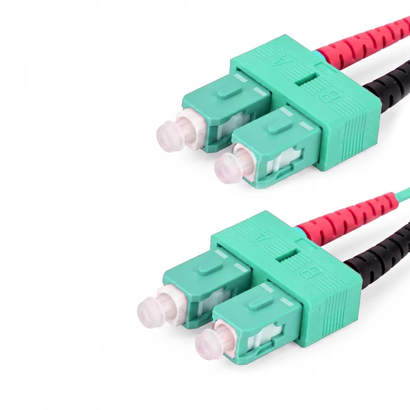 Alfafonet SC/PC-SC/PC Multimode OM3 Dupleks 2 Metre Fiber Patch Cord - Resim 3