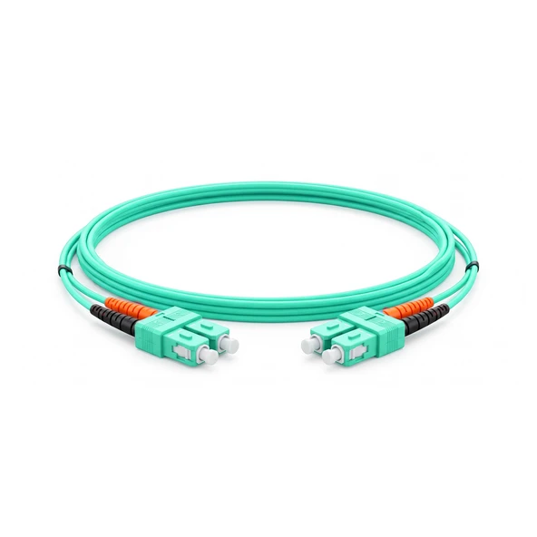Alfafonet SC/PC-SC/PC Multimode OM3 Dupleks 2 Metre Fiber Patch Cord - Resim 2