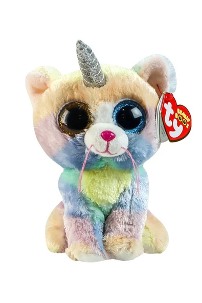 TY Peluş Unicorn Kedi Heather 15 cm - Büyülü Dostunuz! ürün görseli 1