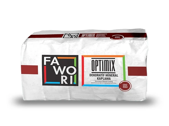 Fawori Optimix Çizgi Desen Dekoratif Sıva 25 Kg ürün görseli 1