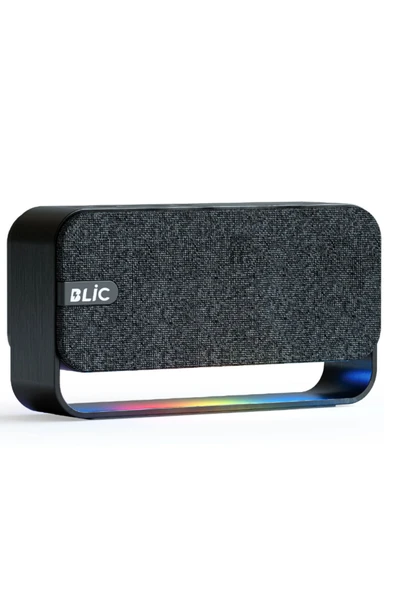 BLS-70 RGB Işıklı 12W TWS Güçlü Bass Bluetooth Hoparlör - TWS Destekli, Kumaş Dokulu ürün görseli 1
