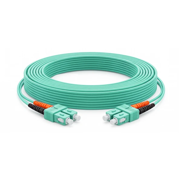 Alfafonet SC/PC-SC/PC Multimode OM3 Dupleks 3 Metre Fiber Patch Cord - Resim 2