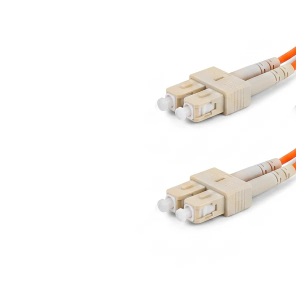 Alfafonet SC/PC-SC/PC Multimode OM2 Dupleks 5 Metre Fiber Patch Cord - Resim 3