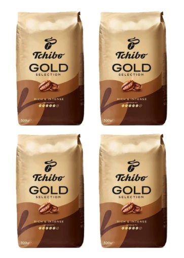 Tchibo Gold Selection Çekirdek Kahve 250 gr (4 adet) ürün görseli 1
