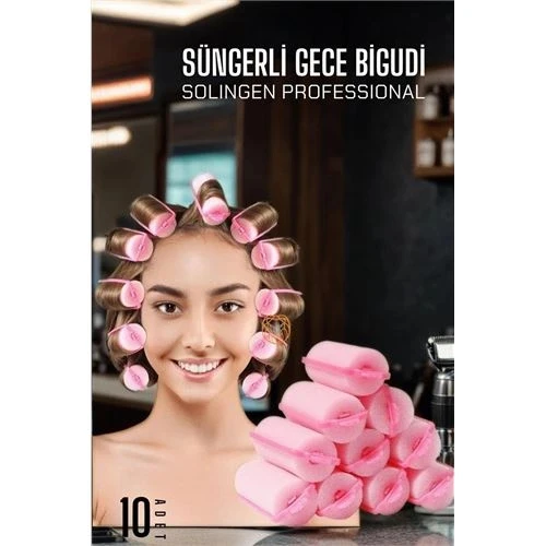 Süngerli Gece Bigudisi 8 Adet Solingen Professional ürün görseli 1