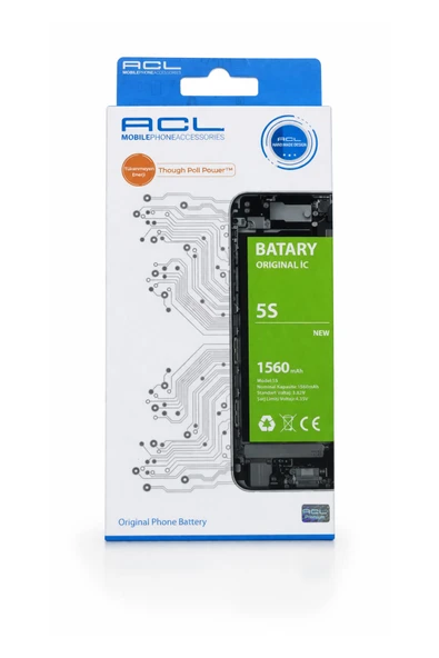 5S Uyumlu Batarya Pil - 1560 mAh (Original IC Teknolojisi) ürün görseli 1