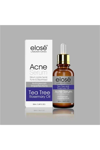 Acne Serum Tea Tree And Rosemary Oil Anti-blemish Imperfections Siyah Nokta Serumu 50ml ürün görseli 1