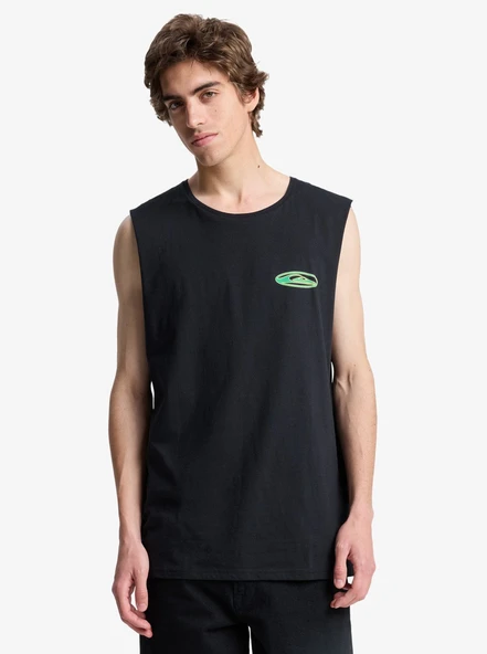 Quiksilver Arkası Baskılı Kolsuz Tişört Spor Atlet EQYZT08311 ürün görseli 1