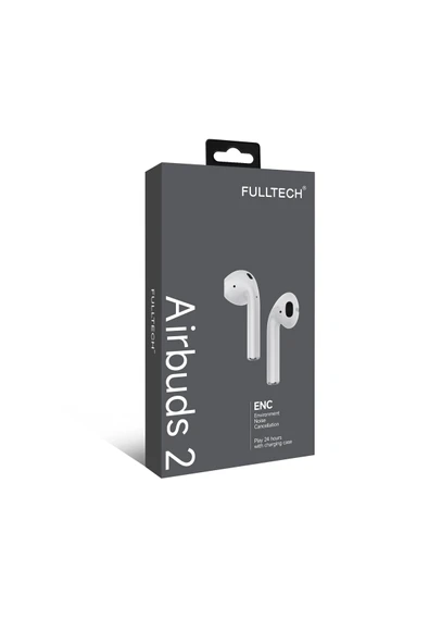 Airbuds 2 Kablosuz Bluetooth Kulaklık | Enc Gürültü Engelleme | 24 Saat Şarj Süresi | Ios & ürün görseli 1