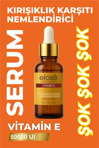 Vitamin E Nemlendirici Cilt Serumu 50 ml Kuru Ciltler İçin Yaşlanma Karşıtı Bakım ürün görseli 1