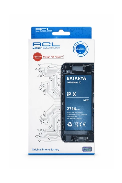 X Uyumlu Batarya Pil 2716 mAh - A++ Kalite Original iC ürün görseli 1