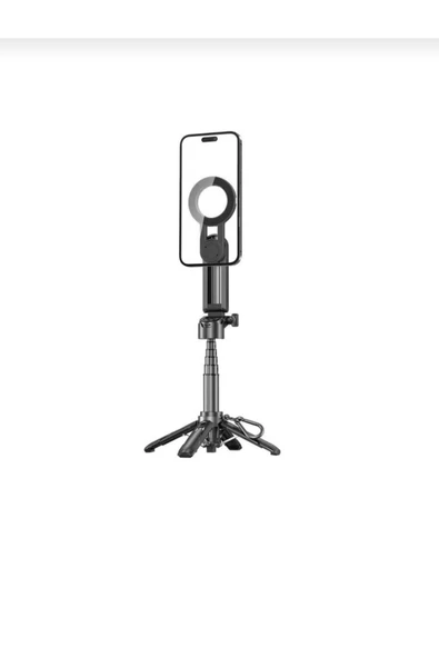 Güçlü Manyetik Magsafe Selfie Stick Tripod – Katlanabilir, Uzayabilir, Masa Standlı ürün görseli 1
