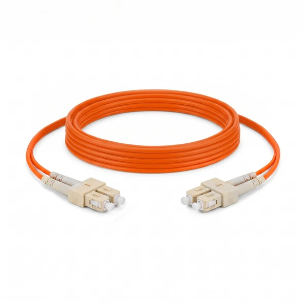 Alfafonet SC/PC-SC/PC Multimode OM2 Dupleks 5 Metre Fiber Patch Cord - Resim 2