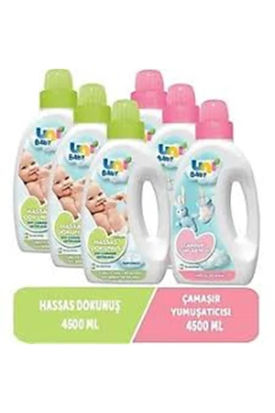 Çamaşır Deterjanı 3*1500 ml Yumuşatıcı 3*1500 ml ürün görseli 1