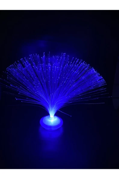 Işıklı Püskül Dekoratif Gece Lambası Kırmızı ürün görseli 1
