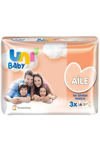 Islak Havlu Mendil 52 Yaprak Aile (3 Lü Pk) 156 Yaprak ürün görseli 1
