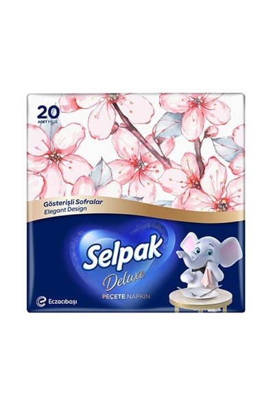 Desenli Peçete Elegant Deluxe Serisi 1 adet- Sunum Peçetesi-çok Renkli ürün görseli 1