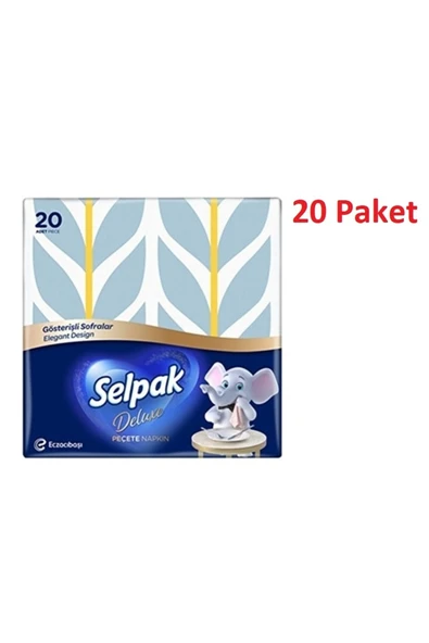 Deluxe Peçete 29,5 X 30 Cm 20 Yaprak – 20 Paket (1 Koli) 002 ürün görseli 1