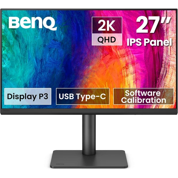 BenQ 27" IPS 2K QHD 100Hz P3 USB C Cad Cam DualView Tasarım Monitörü ürün görseli 1