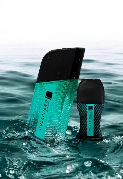 AVON Full Speed Surfer Erkek Parfüm Set EDT 100 ml ve 50 ml Rollon Ferah Ozonik ve Naneli Erkek Kokusu ürün görseli 1