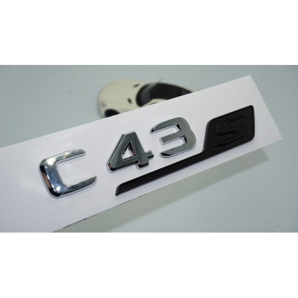DK Tuning C43S Bagaj Siyah Krom ABS 3M 3D Yazı Logo Benz İle Uyumlu ürün görseli 1