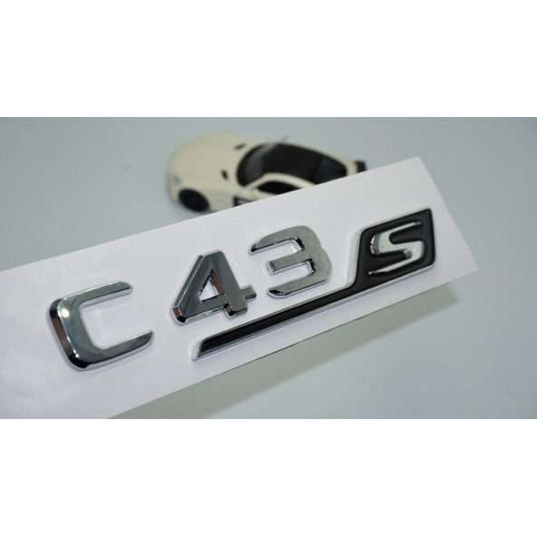 DK Tuning C43S Bagaj Krom Siyah ABS 3M 3D Yazı Logo Benz İle Uyumlu ürün görseli 1