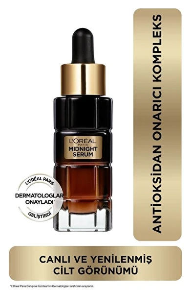 L'Oreal Paris Midnight Serum Cilt Yenileme & Cilt Görünümü Canlandırma Etkili- 30 Ml ürün görseli 1