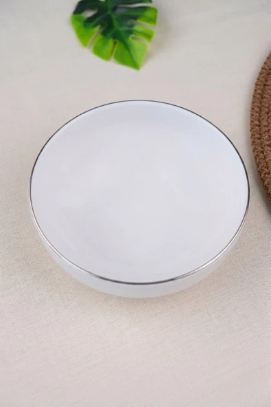 Tabak Evi Porselen Sofia Platin Yaldızlı Kase 13,5cm 380cc Tekli ürün görseli 1