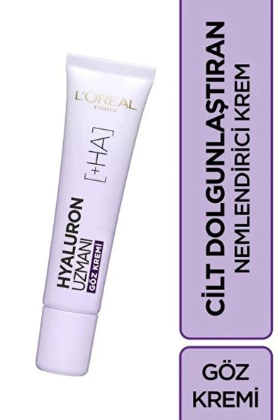 L'Oréal Paris Hyaluron Uzmanı Cilt Dolgunlaştıran Nemlendirici Krem Göz ürün görseli 1