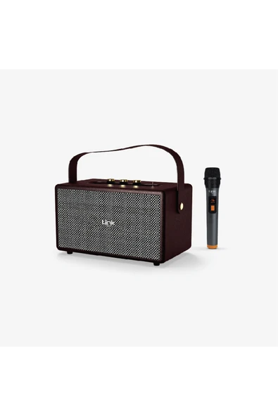 Linktech M402 Retro Taşınabilir Mikrofonlu Bluetooth Radyo Hoparlör ürün görseli 1