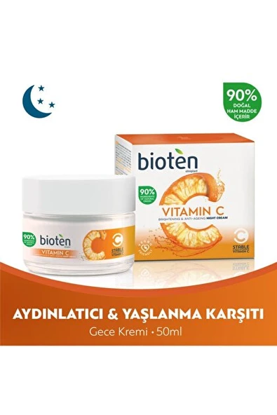 Bioten Vitamin C Aydınlatıcı &  Gece Kremi 50 ml ürün görseli 1
