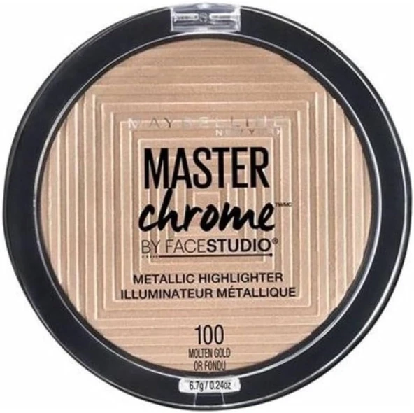 Maybelline New York Metalik Aydınlatıcı - Master Chrome Metallic Highlighter Molten Gold ürün görseli 1